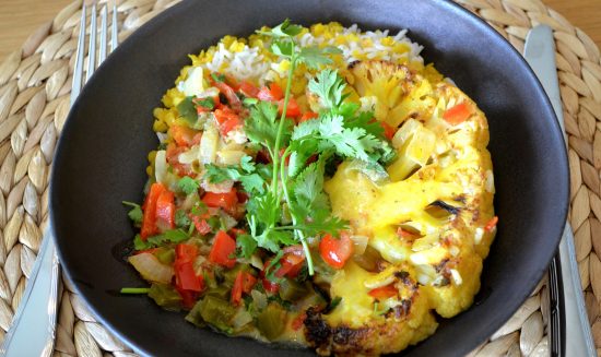 Cauliflower Moqueca (or Veggie Brazilian mild Curry)