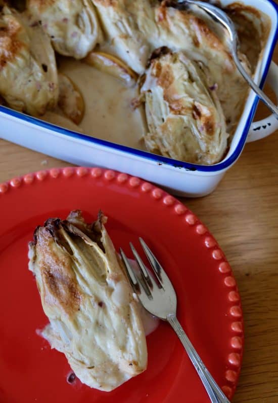  Endives Gratin with Apple slices