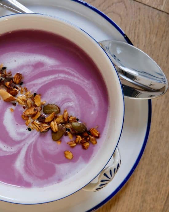 PURPLE CABBAGE and Chickpea Soup