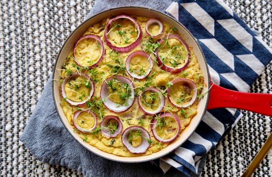 Onion and cauliflower Frittata