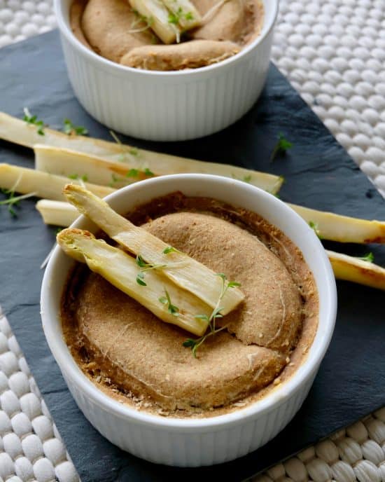 White Bean and Asparagus Cream with Flaky Crust