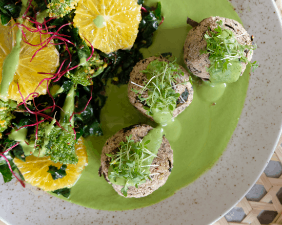 Rice and Beans  Baked “falafel” Balls