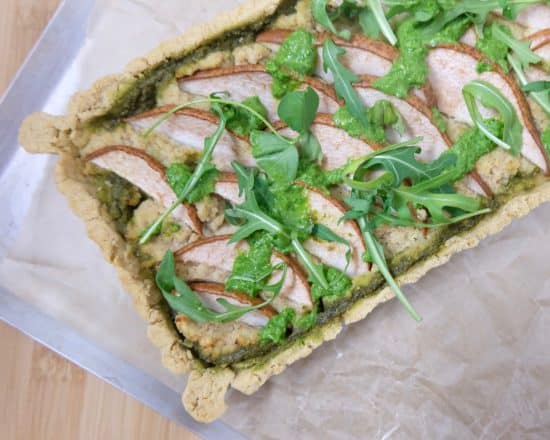 Pear and Rucola Tart