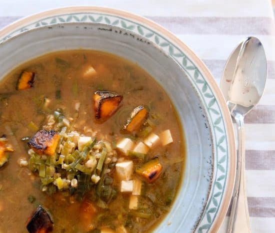 Miso Leek Grain Soup