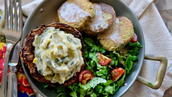 Roasted Celeriac and Leek Mash